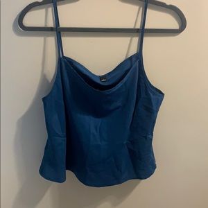Teal blue tank top